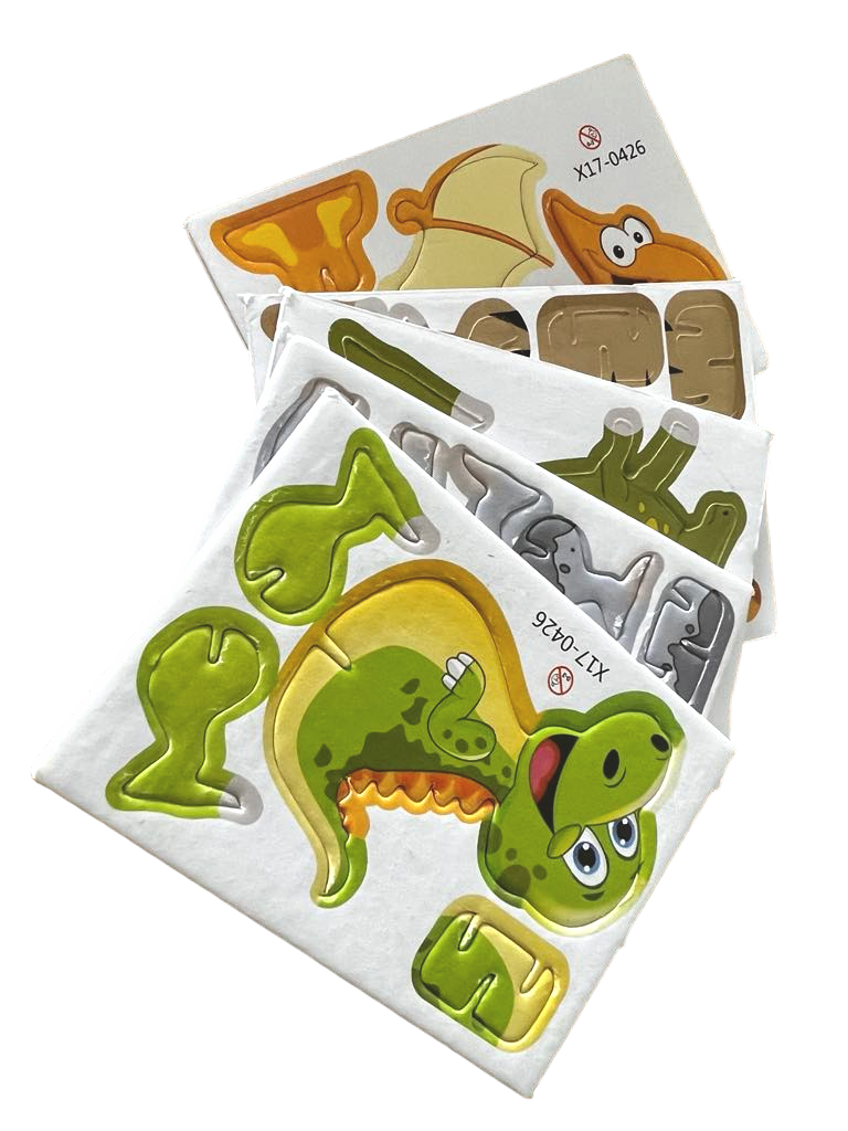 Dino Card Puzzle - pack of 5