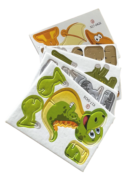 Dino Card Puzzle - pack of 5