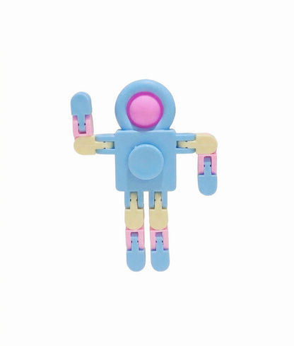 Transformable and Spinner Fingertip Robot  - Pre Filled Party Bag for Kids - 6 items included