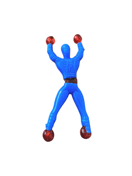 Set of 6 - Sticky Spiderman Wall Climber Toy – Flipping Wall Crawler Party Bag Filler for Kids